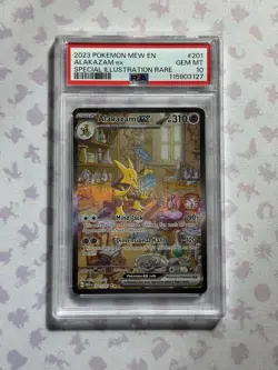 Pokemon TCG Alakazam ex 201/165 Sv: Scarlet & Violet 151 Holo PSA 10 - Image 1