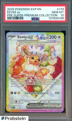2025 Pokemon SVP EN Pre Super-Premium Collection #174 Eevee ex PSA 10 - Image 1