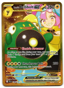 Iono's Bellibolt ex 188/159 - Journey Together Hyper Rare Pokemon TCG- M/LP Card - Image 1