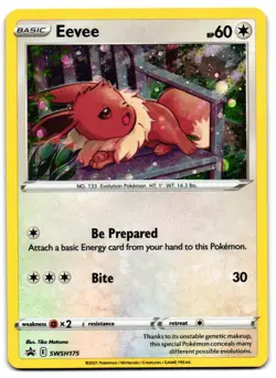 Eevee SWSH175 - SWSH Black Star Promo Pokemon TCG - MP Card - Image 1