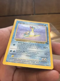 Pokemon Card - Lapras Fossil 10/62 Holo Rare Old School Vintage Foil - Image 5