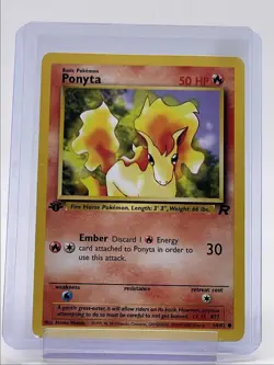 PONYTA 2000 POKEMON 1ST EDITION TEAM ROCKET COMMON 64/82 Q6233 - Image 1