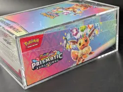 Pokemon SV8.5 Prismatic Evolutions Sealed Booster Bundle Display W/Acrylic Case - Image 4