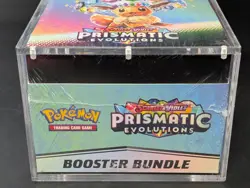 Pokemon SV8.5 Prismatic Evolutions Sealed Booster Bundle Display W/Acrylic Case - Image 5