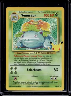 2021 Pokemon SWSH Celebrations Venusaur Classic Collection #15/102 - Image 1