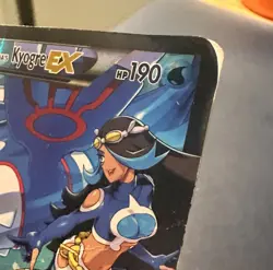Pokemon TCG Team Aqua's Kyogre EX Double Crisis Holo Card 6/34 DMG - Image 3
