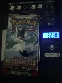 Heavy 22.38g Pokemon Sealed Paldea Evolved Booster Pack - Image 1
