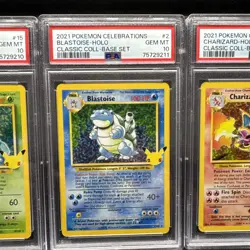 Pokemon Venusaur Charizard Blastoise Pokemon Celebrations Sequential Set PSA 10 - Image 3