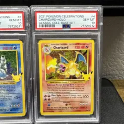 Pokemon Venusaur Charizard Blastoise Pokemon Celebrations Sequential Set PSA 10 - Image 4