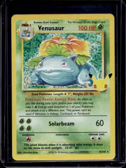 2021 Pokemon SWSH Celebrations Venusaur Classic Collection #15/102 - Image 1