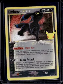 2021 Pokemon SWSH Celebrations Umbreon Classic Collection #17/17 - Image 1