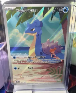 Pokemon TCG Misty's Lapras Destined Rivals 194/182 Illustration Rare - Image 1
