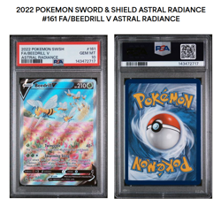 PSA 10 BEEDRILL V 161/189 ALT ART SWSH ASTRAL RADIANCE POKEMON - Image 1