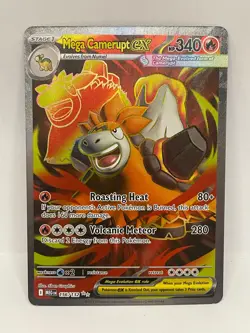 Mega Camerupt ex Ultra Rare Pokemon TCG Mega Evolutions 156/132 - Image 1