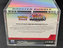 Pokemon SV8.5 Prismatic Evolutions Sealed Booster Bundle Display W/Acrylic Case - Image 3