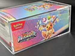 Pokemon SV8.5 Prismatic Evolutions Sealed Booster Bundle Display W/Acrylic Case - Image 4