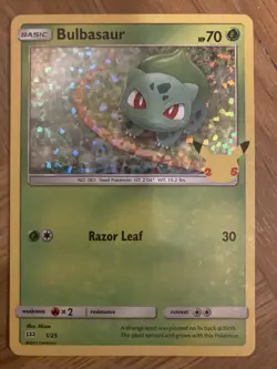 Bulbasaur 1/25 Pokemon TCG McDonald's 25th Anniversary Promo Holo NM 2021 - Image 1