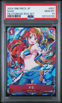 PSA 10 Nami ST01-007 C Storage Box Set Promo Japanese ONE PIECE Card Game - Image 1