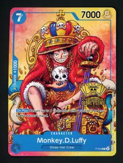 Monkey.D.Luffy (2nd Anniversary Stamped) P-043 One Piece Promo Non Foil - Image 1