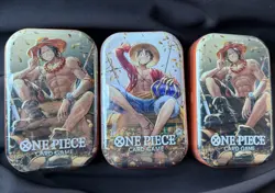 IN HAND! 3 Tins! ONE PIECE CARD - TIN PACK SET VOL. 2 TS-02, OP13 SEALED - Image 1