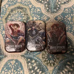 One Piece Card Game Tin Pack Set Vol.2 All Three Tins!! READY TO SHIP - Image 1