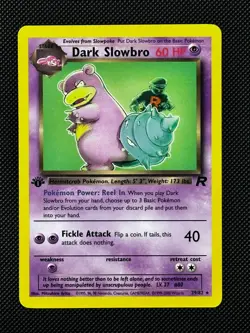 Dark Slowbro 29/82 1st Edition Non Holo Rare Team Rocket Pokemon Card WOTC NM - Image 1