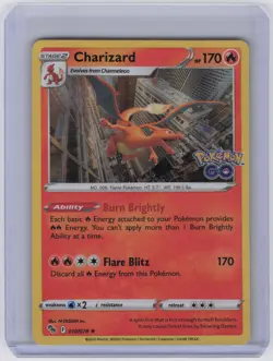 Charizard Holo Rare Pokemon GO 010/078 NM - Image 1