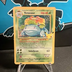 Venusaur 15/102 Celebrations 25th Anniversary NM Holo Foil Rare Pokemon Card NM - Image 1