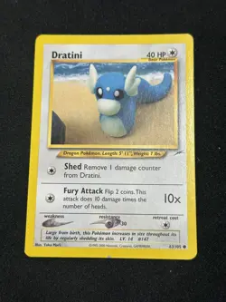Dratini - 63/105 - Neo Destiny Common - LP - Pokemon Card - Image 1