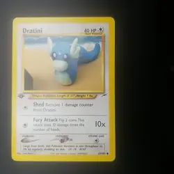 DRATINI 63/105 - 1ST EDITION - Neo Destiny - VINTAGE WOTC Pokemon Card - NM/LP - Image 1