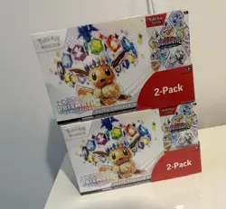Pokemon TCG Prismatic Evolutions Costco 2 Pack - ETB & Booster Bundle Sealed X2 - Image 2