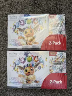 (LOT OF x2) Pokemon TCG: Prismatic Evolutions ETB & Booster Bundle Costco 2-Pack - Image 1