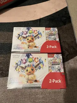 Pokemon TCG Prismatic Evolutions Costco 2 Pack - ETB & Booster Bundle Sealed X2 - Image 1