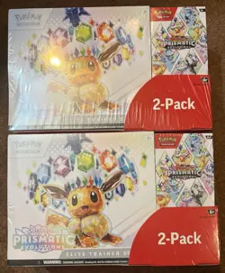(LOT OF x2) Pokemon TCG: Prismatic Evolutions ETB & Booster Bundle Costco 2-Pack - Image 1