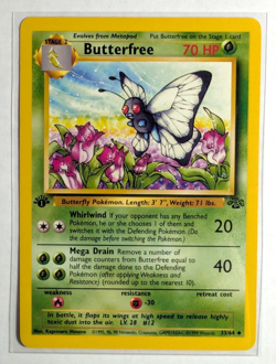 Butterfree Uncommon 1st Edition Jungle 33/64 Pokemon TCG - Image 1