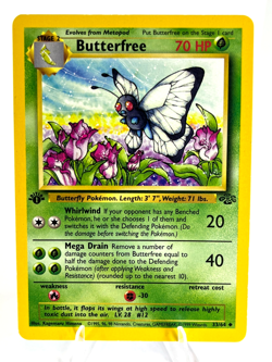 1st Edition Butterfree 33/64 - Jungle - Uncommon - Pokemon - NM/LP - Image 1