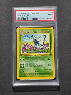 Pokemon PSA 9 1ST EDITION JUNGLE SET BUTTERFREE 33/64 - MINT - Image 1