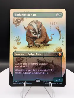 Badgermole Cub (Borderless) Mythic FOIL: Avatar ATLA MTG (NM) - Image 1