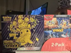 Pokemon Surging Sparks Elite Trainer Box (ETB) + Booster Bundle 2-pack - Sealed - Image 1