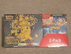 Pokemon TCG Surging Sparks ETB and Booster Box Bundle ** NEW SEALED** - Image 1