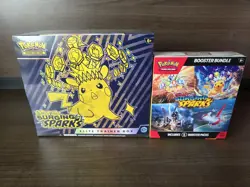 Pokemon TCG Surging Sparks Elite Trainer Box ETB + Booster Bundle - SEALED - Image 1