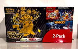 Pokemon SURGING SPARKS Elite Trainer Box Etb Booster Bundle Costco 2 Pack SEALED - Image 1