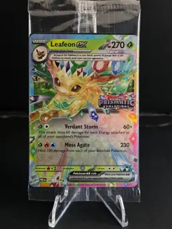 Pokemon TCG Leafeon EX 006/131 STAMPED PROMO Card Prismatic Evolutions SEALED - Image 1