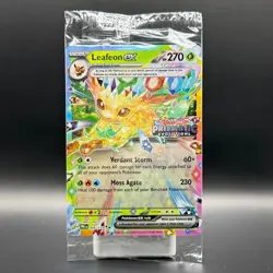 Pokemon TCG Leafeon EX Card 006/131 Stamped Prismatic Evolutions SEALED - Image 1