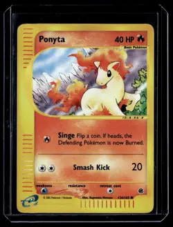 Ponyta 126/165 Reverse Holo Expedition Pokemon Card WoTC E-Reader - Image 1