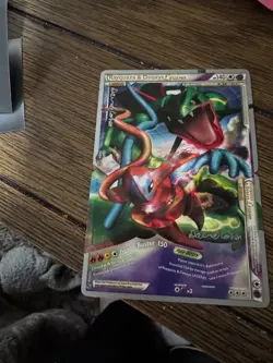 Pokemon Rayquaza and Deoxys Legend Card Top and Bottom - Image 1