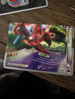 Pokemon Rayquaza and Deoxys Legend Card Top and Bottom - Image 4