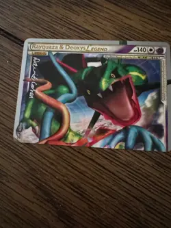 Pokemon Rayquaza and Deoxys Legend Card Top and Bottom - Image 5
