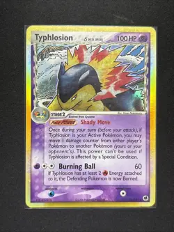 Typhlosion 12/101 Delta Species Dragon Frontiers 2006 Holo Pokemon Card TCG MP - Image 1