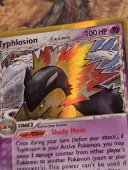 Pokemon TCG Typhlosion EX Dragon Frontiers Holo Card 12/101 Delta Species LP - Image 2